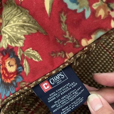 IB 96  VINTAGE RALPH LAUREN CHAPS HOME KING SIZE BED SET