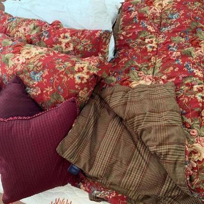 IB 96  VINTAGE RALPH LAUREN CHAPS HOME KING SIZE BED SET