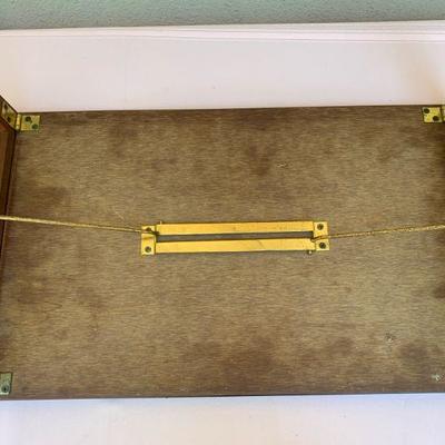 LOT 154  MCM FOLDING SIDE TABLE JOHN KEAL for BROWN SALTMAN 