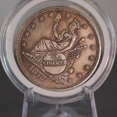 1872 Silver Trade Dollar   7