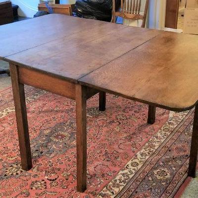 Lot #336  VERY NICE oak antique Gateleg table - good condition