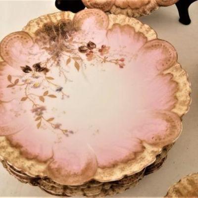 Lot #338  Twelve beautiful Limoges Plates - Three colors