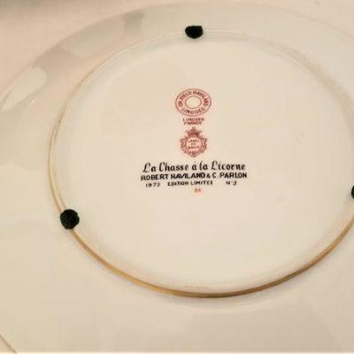 Lot #339  Pair of LImited Edition Limoges Plates - 1970's