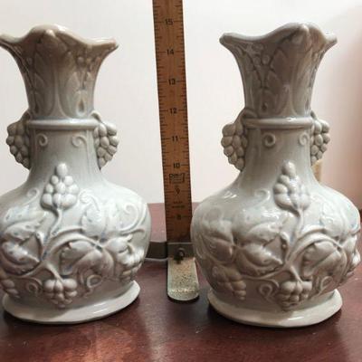 Decorative Ceramic Vase Grapes