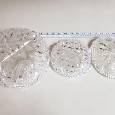Lot 52: (3) Cut Crystal Bowls