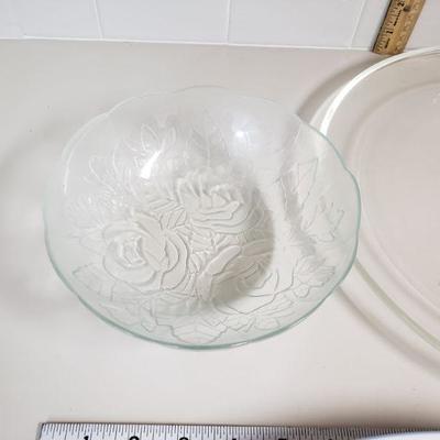 Lot 71:  Platter, Plate and Serving Bowl Lot