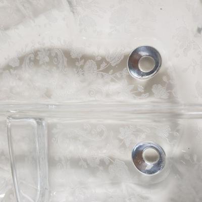 Lot 72: Etched Flower Dish Lot