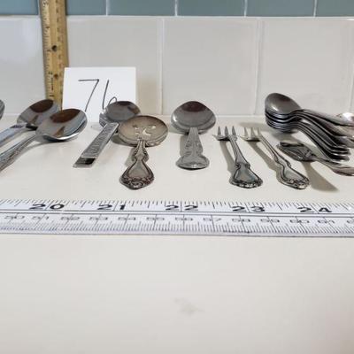 Lot 76: Mixed Flatware Lot