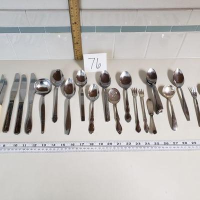 Lot 76: Mixed Flatware Lot