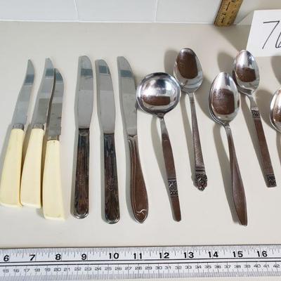 Lot 76: Mixed Flatware Lot