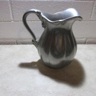 4-013 Vintage Carson Queen Anne Pewter Water Pitcher