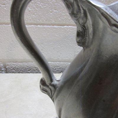 4-013 Vintage Carson Queen Anne Pewter Water Pitcher