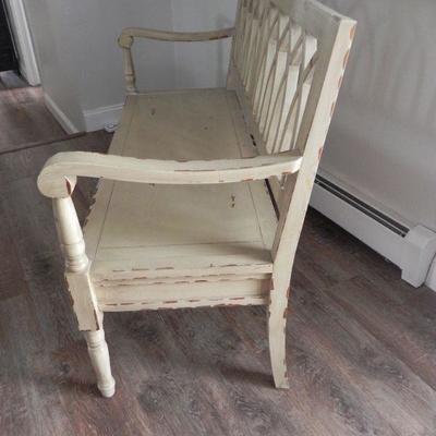 LOT 7  WOODEN BENCH