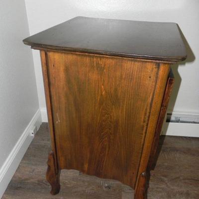 LOT 8  ANTIQUE RECORD ALBUM CABINET