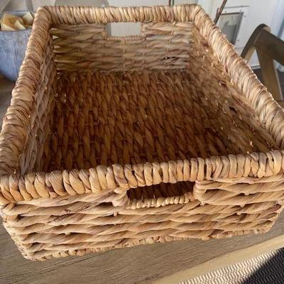 POTTERY BARN SEAGRASS UTILITY PANTRY BASKETS