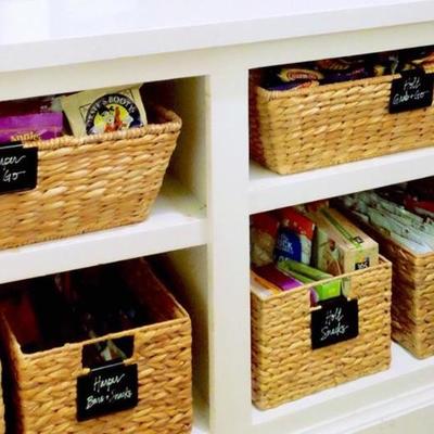 POTTERY BARN SEAGRASS UTILITY PANTRY BASKETS