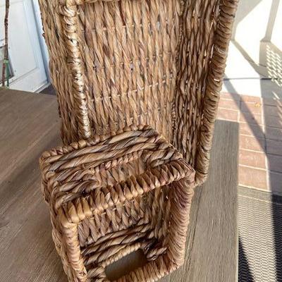 POTTERY BARN SEAGRASS UTILITY PANTRY TOY BASKETS