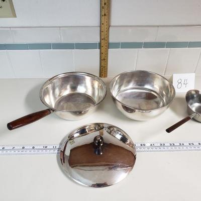 Lot 84: Mid Century Cooking Pot & Sauce Pan