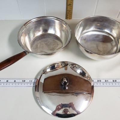 Lot 84: Mid Century Cooking Pot & Sauce Pan