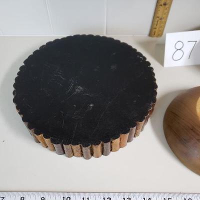 Lot 87: Mid Century Wood Bowl lot