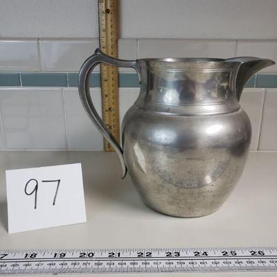 Lot 97: Vintage Wallace Pewter Pitcher