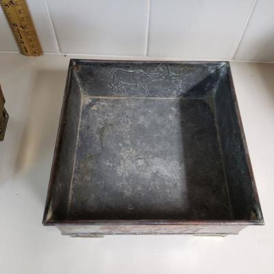Lot 98: (2)Vintage Chinese Planters one with Gemstones 