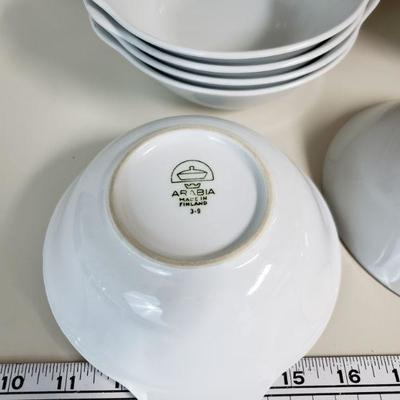 Lot 99: White and Stainless Bowl Lot