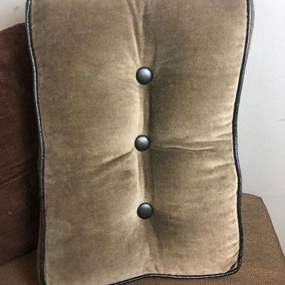 #102 (2) Brown Decorator Pillows 