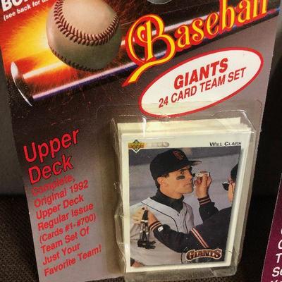 #115 2 1992 Sets of GIANTS Sealed in Original Box of Baseball cards Lot B 