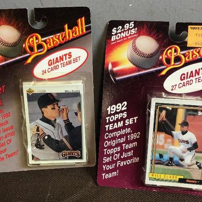 #115 2 1992 Sets of GIANTS Sealed in Original Box of Baseball cards Lot B 