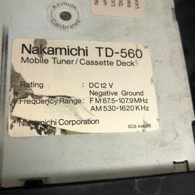 #134 Nakamichi Car Stereo & Power Amp 