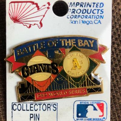 #140 Battle of the Bay 1989 World Series Pin