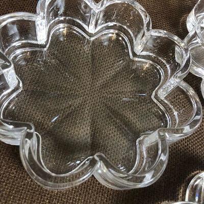 #155 Leaded Crystal 2 section dish with lid