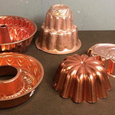 #156 Aluminum Copperish JELLO Molds 