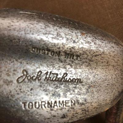 #169 Golf Club Antique Hickory Shaft Jock Hutchison 