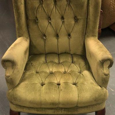 #203 Avocado Velveteen Fabric Diamond Tuck