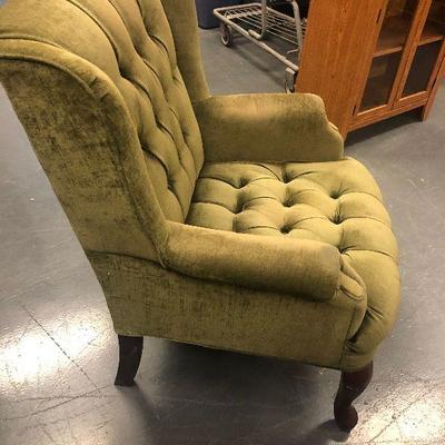 #203 Avocado Velveteen Fabric Diamond Tuck