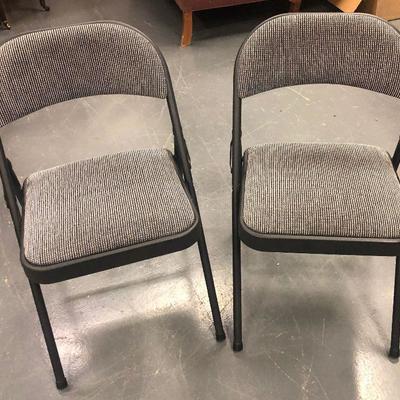 #204 2 Samsonite Folding Chairs 