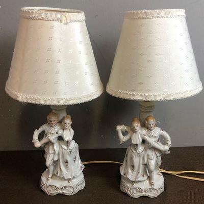 #205 French Provincial Figurine Lamps 