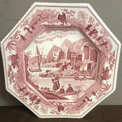 #210 SPODE RED Octagon Caramanian SutherLane Collection 