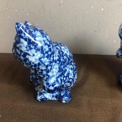 #216 2 a Pair of Calico Cats