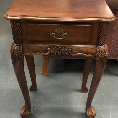 #218 Cherry Ball and Claw foot night Stand 