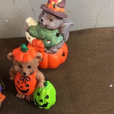 #254 (4) Bears and Squirrels Votive holders 