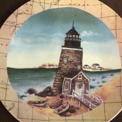 #257 Decorative Plates - Dove and Light House 