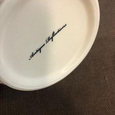 #269 Blue Transferware Tea Pot w/ Cozy 
