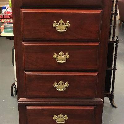 #272 Lingerie Chest - Cherry Finish, brass Hardware. 