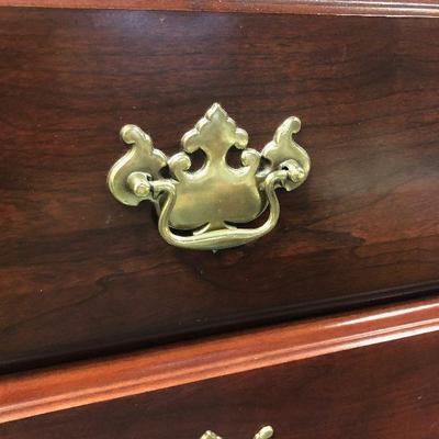 #272 Lingerie Chest - Cherry Finish, brass Hardware. 