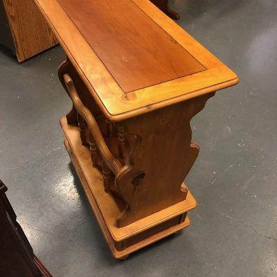 #273 Magazine Rack Table with drawer