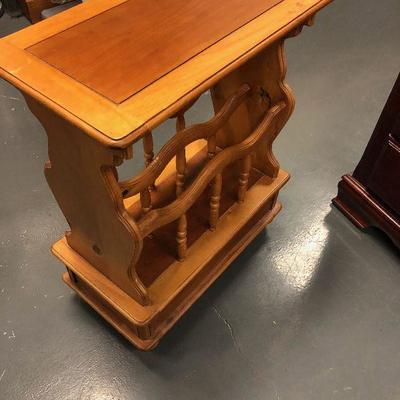 #273 Magazine Rack Table with drawer