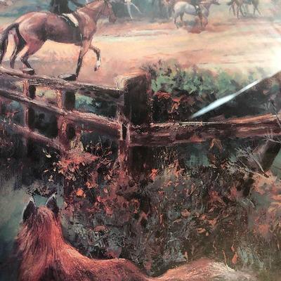 #280 English Fox Hunting Scene - Print 